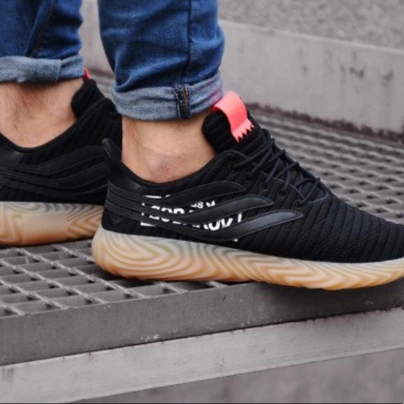 adidas Other - ***SOLD!***Adidas Sabakov black Leather sneakers 9